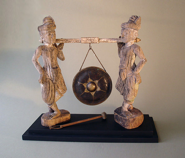 Burmese Wood Carving of Gong Bearers
