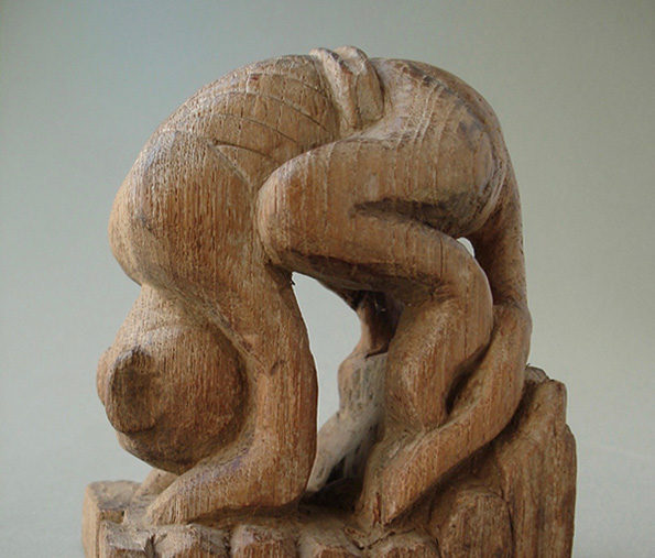 Burmese Wood Carving of a Monkey