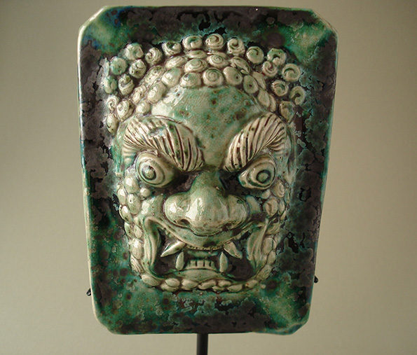 Chinese Glazed Sculptural Tile – Qing Dynasty