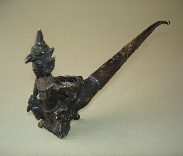 Burmese Bronze Tobacco Pipe